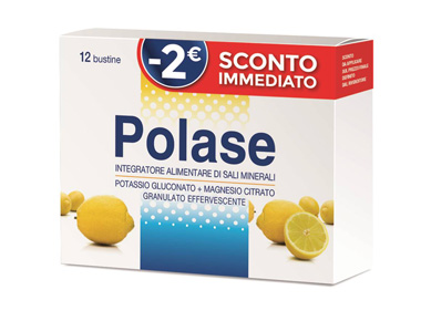 Polase Classico - Integratore di Sali Minerali - Gusto Limone 12 Bustine Effervescenti