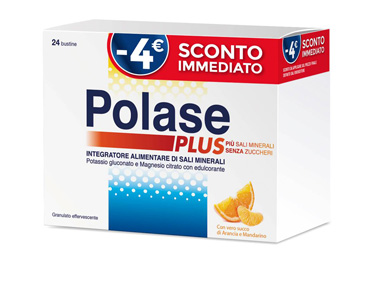 Polase Plus - Integratore di Sali Minerali - Gusto Arancia e Mandarino 24 Bustine