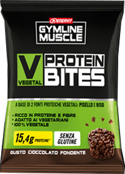 GYMLINE MUSCLE VEGETAL PROTEIN BITES CIOCCOLATO FONDENTE 54G