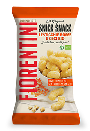 BIO SNICK SNACK CON LENTICCHIE ROSSE E CECI 45 G
