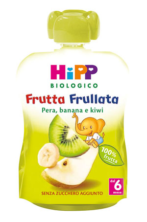 HIPP BIO HIPP BIO FRUTTA FRULLATA PERA BANANA KIWI 90 G