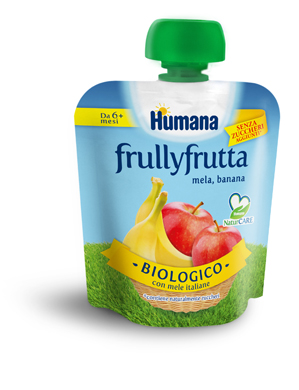 Humana FrullyFrutta - Frutta Frullata Gusto Mela e Banana - 5 ml