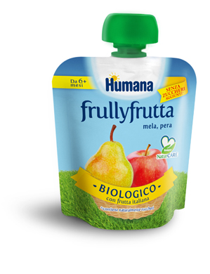 Humana FrullyFrutta - Frutta Frullata Gusto Mela Pera - 5 ml