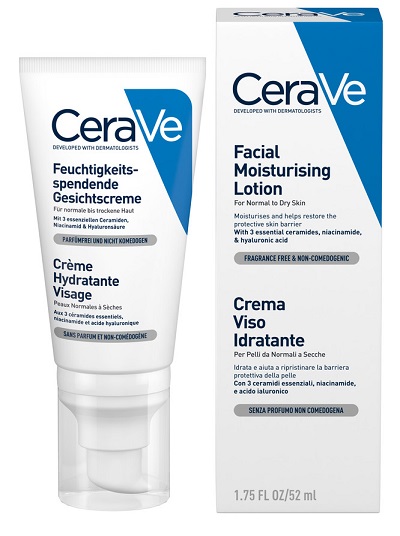 CeraVe Crema Viso Idratante per Pelli da Normali a Secche 50 ml