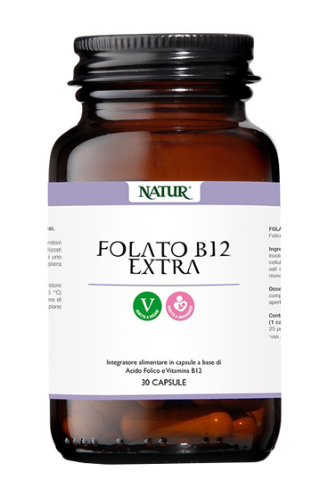 Folato B12 Extra Integratore Donna 30 Capsule