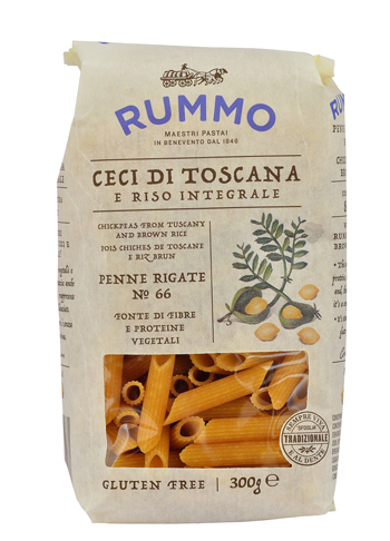 Rummo Penne Rigate N.66 Ceci di Toscana e Riso Integrale 300 g