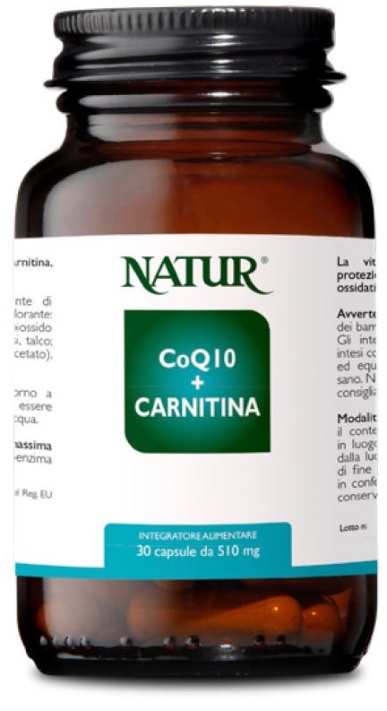 CoQ10 + Carnitina Integratore Cardiovascolare 30 Capsule
