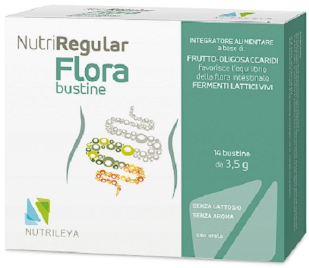 Nutriregular Flora Integratore Fermenti Lattici 14 Bustine