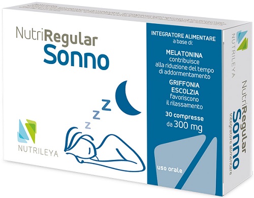 Nutriregular Sonno Integratore Melatonina 30 Compresse