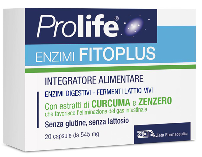 Prolife Enzimi Fitoplus - Integratore di Fermenti Lattici - 20 Capsule