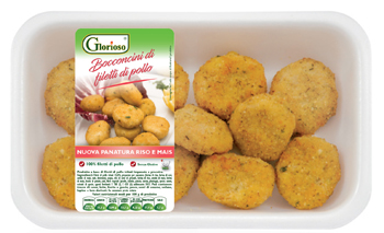 GLORIOSO BOCCONCINI FILETTI DI POLLO FRESCHI COTTI 320 G