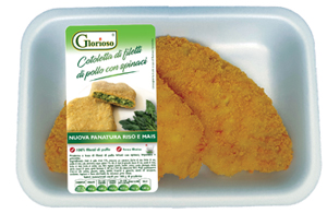 COTOLETTA DI FILETTI DI POLLO CON SPINACI FRESCA COTTA 220 G