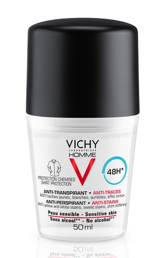 Vichy Homme - Deodorante Uomo Anti-Macchie Roll-On - 50 ml
