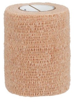 BENDA ELASTICA COMPRESSIVA AUTOADESIVA COBAN 7,5X200CM IN ESTENSIONE 7,5X450CM COLORE CARNE