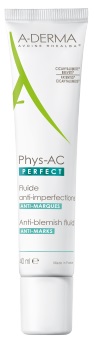 A-Derma Phys-AC Perfect Fluido - Crema Viso Purificante Anti-Acne - 40 ml