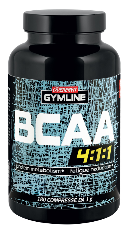 Enervit Gymline Muscle BCAA 4:1:1 - Integratore di Aminoacidi - 180 Compresse