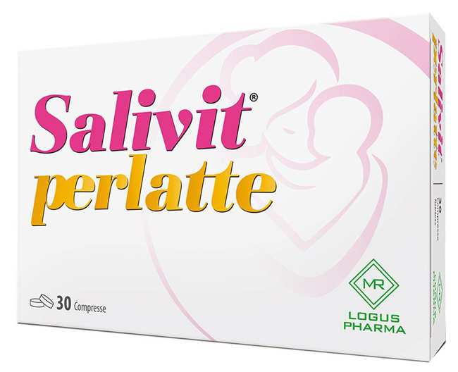 Salivit Perlatte - Integratore di Calcio e Vitamina D per Donne in Allattamento - 30 Compresse
