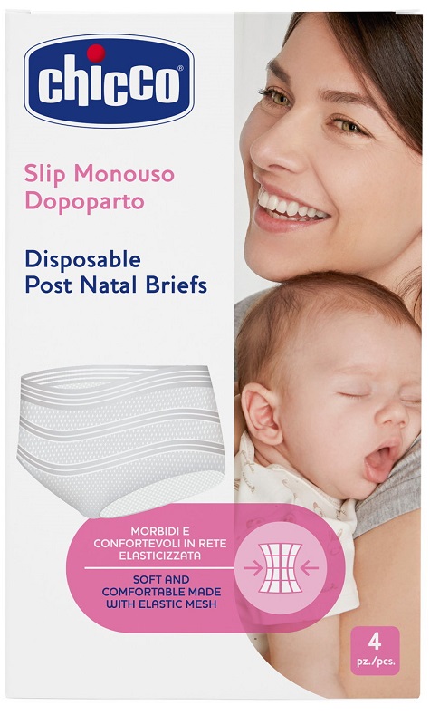 Chicco Slip Monouso Post-Parto Taglia Unica 4 Pezzi