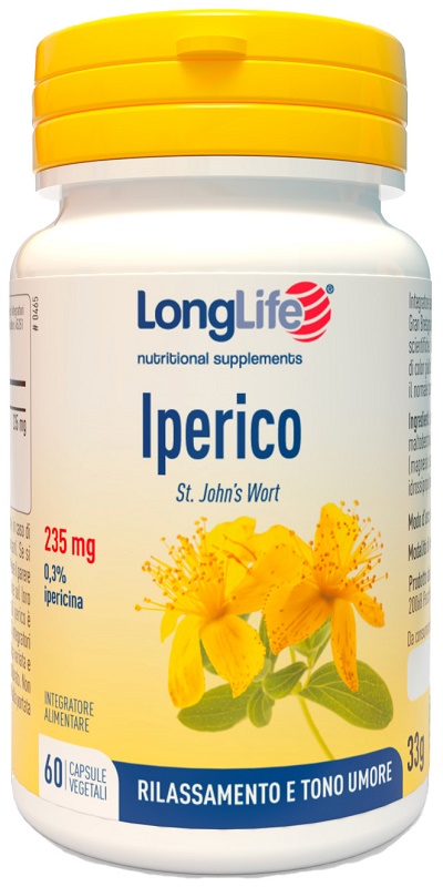 LongLife Iperico 235 mg - Integratore per Tono dell'Umore - 60 Capsule Vegetali