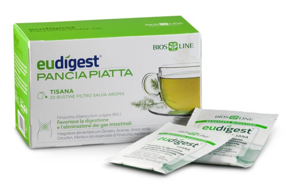 Eudigest Pancia Piatta - Tisana Digestiva - 20 Filtri