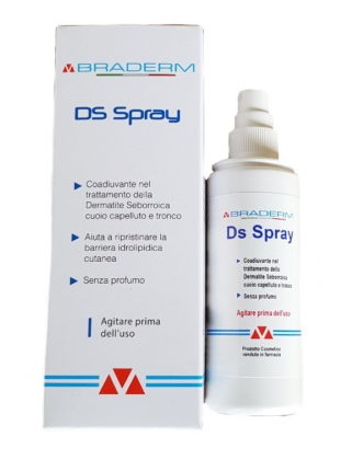 BRADERM DS SPRAY 100 ML DERMATITE SEBORROICA CUOIO CAPELLUTO