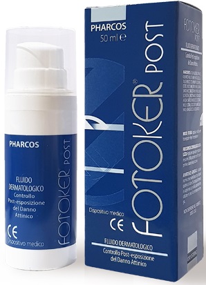 Pharcos Fotoker Post - Fluido Dermatologico per Controllo Post-Esposizione del Danno Attinico - 50 ml