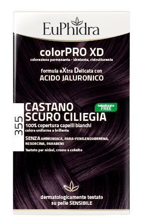 Euphidra ColorPro XD 355 Castano Scuro Ciliegia Tintura Capelli