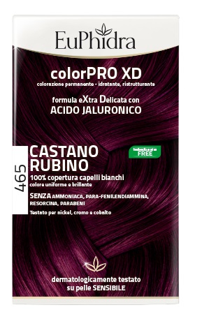 Euphidra ColorPro XD 465 Castano Rubino Tintura Capelli