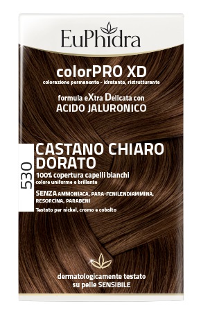 Euphidra ColorPro XD 530 Castano Chiaro Dorato Tintura Capelli