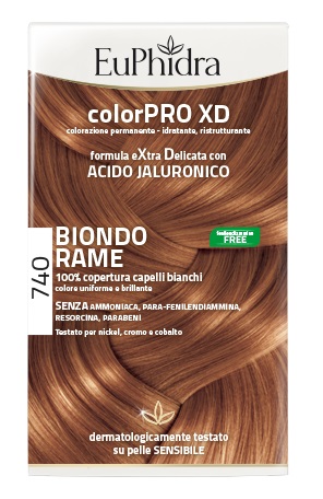 Euphidra ColorPro XD 740 Biondo Rame Tintura Capelli
