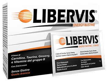 Libervis Energy - Integratore Tonico Energetico Gusto Arancia - 20 Bustine