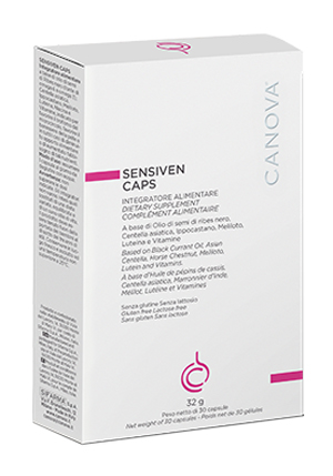 Canova Sensiven Caps - Integratore per il Benessere della Pelle - 30 Compresse