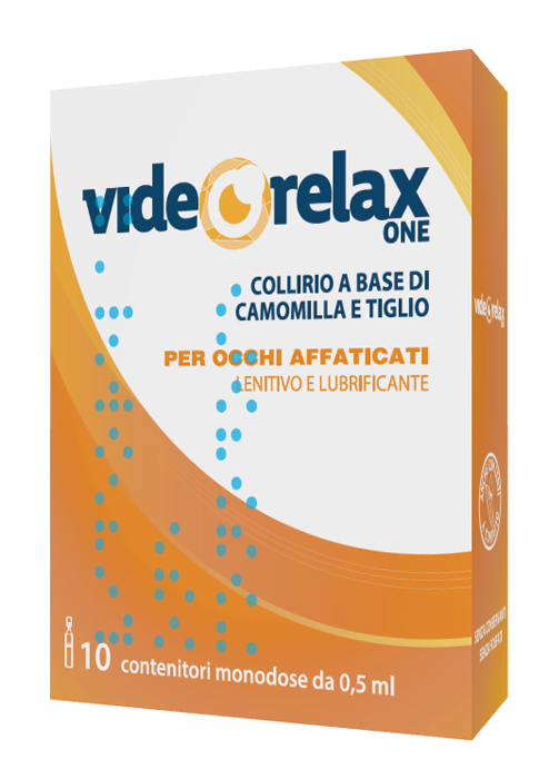 Videorelax One - Collirio Lenitivo e Lubrificante per Occhi Affaticati - 10 Contenitori Monodose
