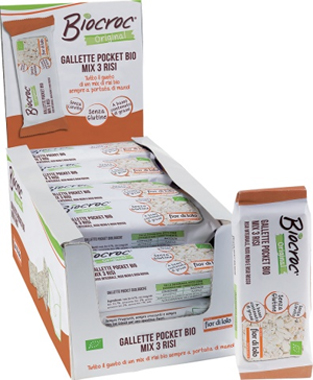 BIOCROC GALLETTE POCKET MIX DI RISO 20 G