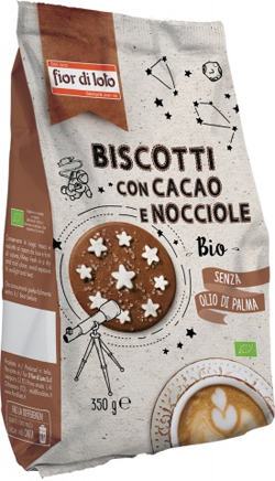 BISCOTTI CON CACAO E NOCCIOLE 350 G
