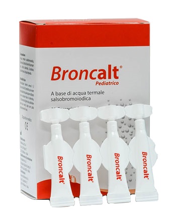 aurora biofarma srl broncalt pediatrico - soluzione fisiologica per doccia nasale - 20 flaconcini x 2 ml