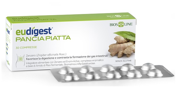 Eudigest Pancia Piatta - Integratore Digestivo - 30 Compresse