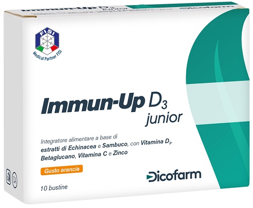 Immun Up D3 Junior Integratore Difese Immunitarie 10 Bustine
