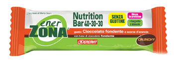 ENERZONA NUTRITION BAR 40-30-30 CIOCCOLATO FONDENTE E SCORZED'ARANCIA 1 BUSTINA 45 G