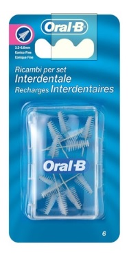 Oral-B - Ricambi Conici Fine per Scovolini - Misura 3-6.5 mm