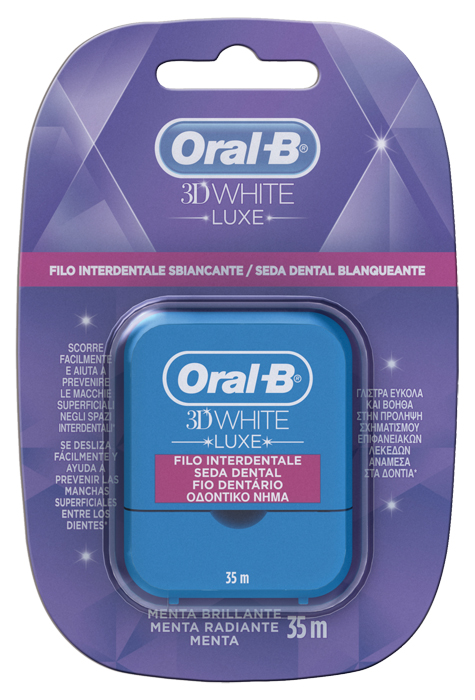 Oral-B 3D White Luxe - Filo Interdentale Sbiancante - 35 m