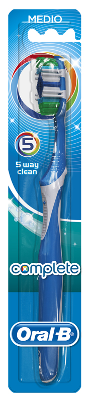 Oral-B Complete 5 Way Clean - Spazzolino con Testina Media 40 mm