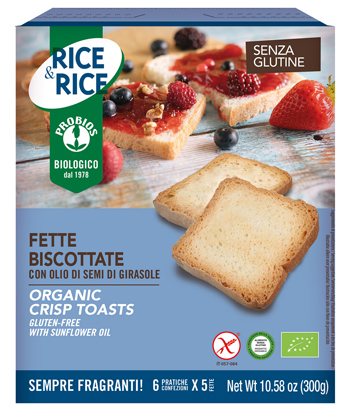 RICE&RICE FETTE BISCOTTATE CON OLIO DI SEMI DI GIRASOLE 300G