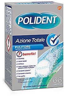 Polident Azione Totale - Compresse Pulenti per Protesi Dentarie - 66 Compresse