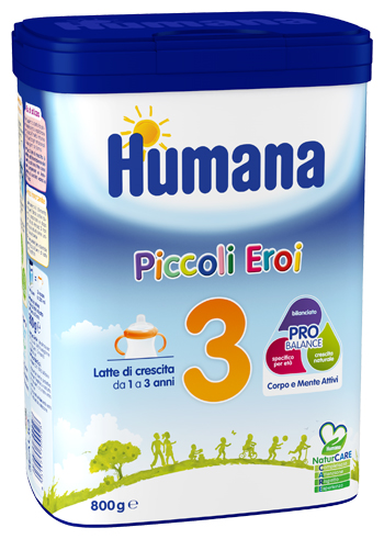 Humana 3 Piccoli Eroi - Latte in Polvere di Crescita da 1 Anno - 800 g