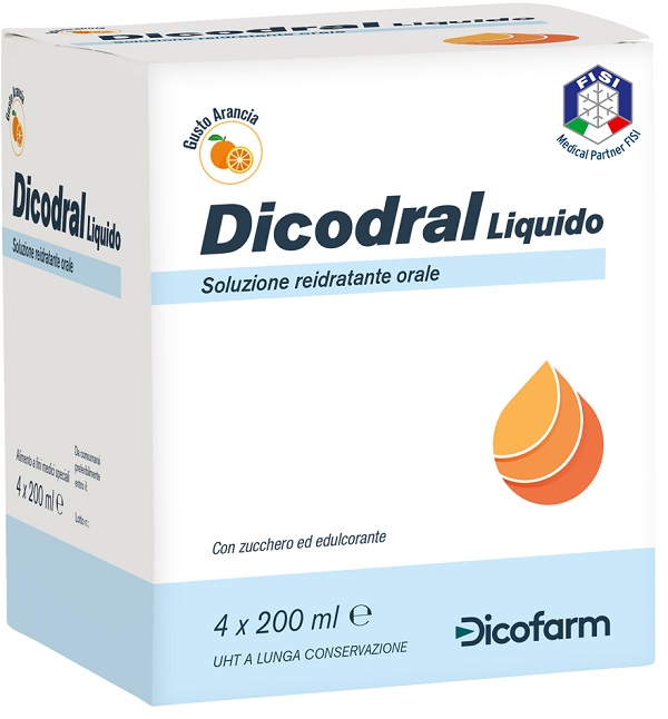 Dicodral Liquido Soluzione Reidratante Orale 4 x 200 ml