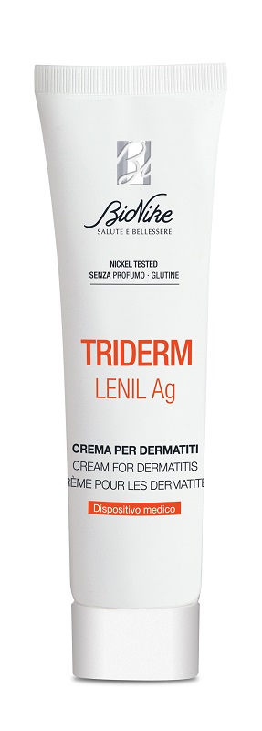 BioNike Triderm Lenil Ag - Crema per Dermatiti da Contatto con Antimicrobico - 30 ml