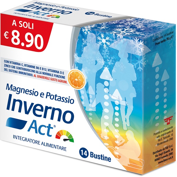 Magnesio e Potassio Inverno Act Integratore 14 Bustine