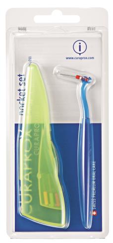 CURAPROX CPS 457 POCKET SET 1 SET COMPOSTO DA 1 SUPPORTO UHS451+CPS SCOVOLINI 06/07/09/11