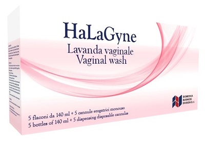 HALAGYNE LAVANDA VAGINALE 5 FLACONI 140 ML + 5 CANNULE EROGATRICI MONOUSO